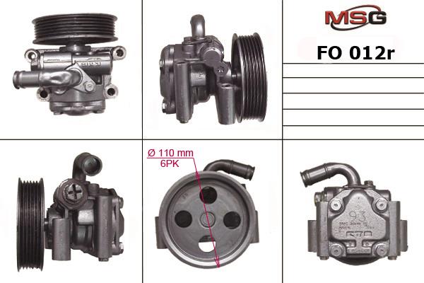 MSG FO012R-ARCH Насос гідропідсилювача керма FO012RARCH: Купити в Україні - Добра ціна на EXIST.UA!