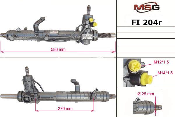 MSG FI204R-ARCH Рульова рейка з ГПК відновлена FI204RARCH: Купити в Україні - Добра ціна на EXIST.UA!