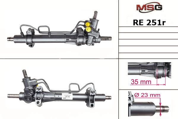 MSG RE251R-ARCH Рульова рейка з ГПК відновлена RE251RARCH: Купити в Україні - Добра ціна на EXIST.UA!