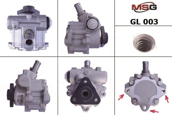 MSG GL003 Насос гідропідсилювача керма GL003: Приваблива ціна - Купити в Україні на EXIST.UA!