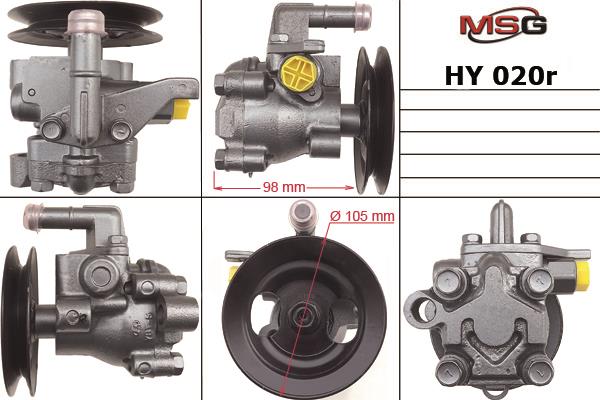 MSG HY020R-ARCH Насос гідропідсилювача керма HY020RARCH: Купити в Україні - Добра ціна на EXIST.UA!