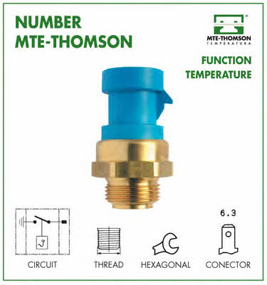 MTE-Thomson 3744 Датчик увімкнення вентилятора 3744: Купити в Україні - Добра ціна на EXIST.UA!