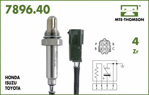 MTE-Thomson 7896.40.035 Датчик кисневий / Лямбда-зонд 789640035: Купити в Україні - Добра ціна на EXIST.UA!