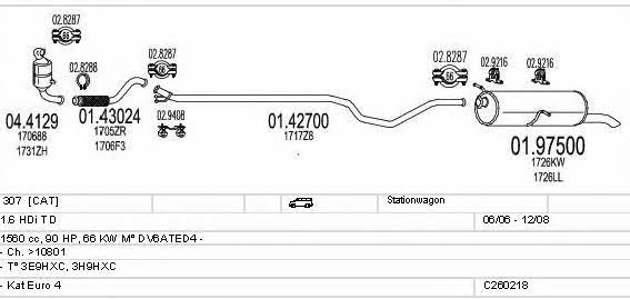 Mts C260218006117 Система выпуска отработаных газов C260218006117: Купить в Украине - Отличная цена на EXIST.UA! C260218006117 Mts Система выпуска отработаных газов