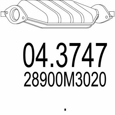 Mts 04.3747 Каталізатор 043747: Купити в Україні - Добра ціна на EXIST.UA!