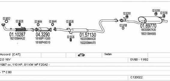 Mts C120022000129 Система випуску відпрацьованих газів C120022000129: Купити в Україні - Добра ціна на EXIST.UA! C120022000129 Mts Система випуску відпрацьованих газів