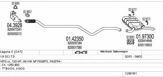 Mts C280161006714 Система выпуска отработаных газов C280161006714: Купить в Украине - Отличная цена на EXIST.UA! C280161006714 Mts Система выпуска отработаных газов