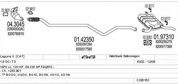 Mts C280162006715 Система выпуска отработаных газов C280162006715: Купить в Украине - Отличная цена на EXIST.UA! C280162006715 Mts Система выпуска отработаных газов