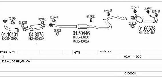 Mts C150008002378 Система випуску відпрацьованих газів C150008002378: Купити в Україні - Добра ціна на EXIST.UA!