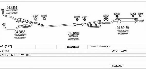 Mts C020357008277 Система випуску відпрацьованих газів C020357008277: Купити в Україні - Добра ціна на EXIST.UA!