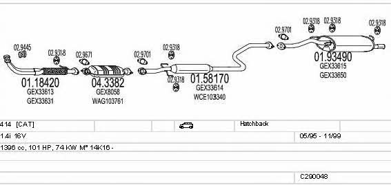 Mts C290048003503 Система выпуска отработаных газов C290048003503: Купить в Украине - Отличная цена на EXIST.UA! C290048003503 Mts Система выпуска отработаных газов
