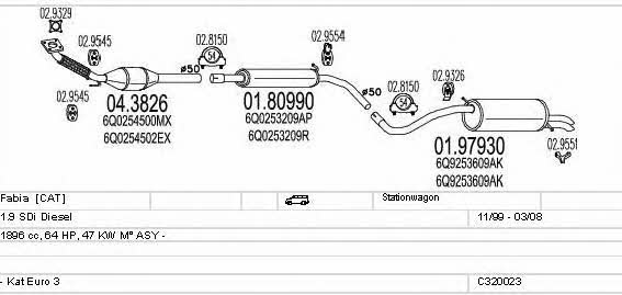 Mts C320023004792 Система выпуска отработаных газов C320023004792: Купить в Украине - Отличная цена на EXIST.UA! C320023004792 Mts Система выпуска отработаных газов