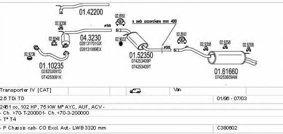Mts C380602002571 Система выпуска отработаных газов C380602002571: Купить в Украине - Отличная цена на EXIST.UA! C380602002571 Mts Система выпуска отработаных газов