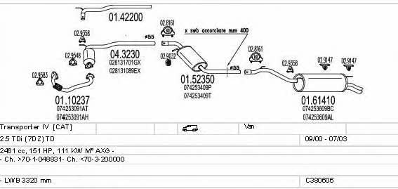 Mts C380606002574 Система выпуска отработаных газов C380606002574: Купить в Украине - Отличная цена на EXIST.UA! C380606002574 Mts Система выпуска отработаных газов