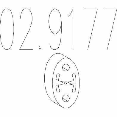 029177 Mts Подушка подвески глушителя