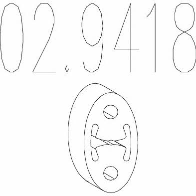 029418 Mts Подушка подвески глушителя
