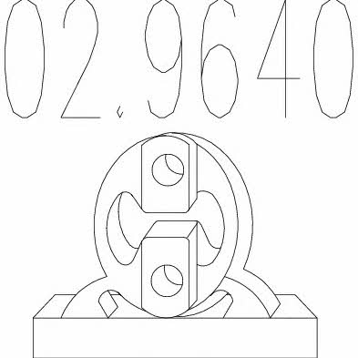 Mts 02.9640 Подушка підвіски глушника 029640: Купити в Україні - Добра ціна на EXIST.UA!