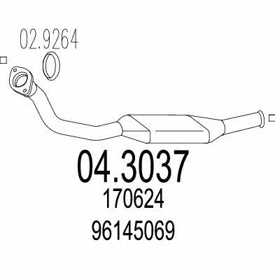 Mts 04.3037 Каталізатор 043037: Купити в Україні - Добра ціна на EXIST.UA!