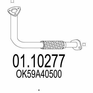 Mts 01.10277 Вихлопна труба 0110277: Купити в Україні - Добра ціна на EXIST.UA!