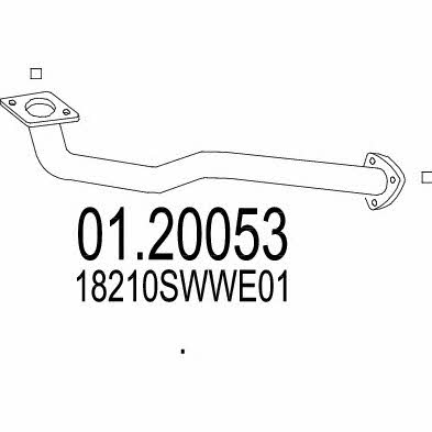 Mts 01.20053 Вихлопна труба 0120053: Купити в Україні - Добра ціна на EXIST.UA!