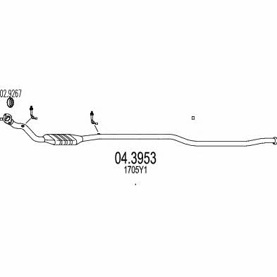Mts 04.3953 Каталізатор 043953: Купити в Україні - Добра ціна на EXIST.UA!