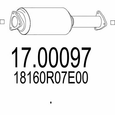 Mts 17.00097 Фільтр сажевий DPF 1700097: Купити в Україні - Добра ціна на EXIST.UA!