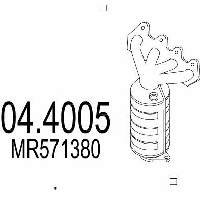 Mts 04.4005 Каталізатор 044005: Купити в Україні - Добра ціна на EXIST.UA!