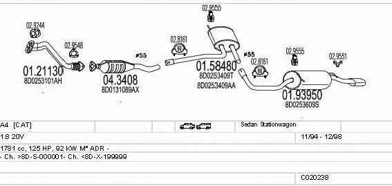 Mts C020238000602 Система випуску відпрацьованих газів C020238000602: Купити в Україні - Добра ціна на EXIST.UA! C020238000602 Mts Система випуску відпрацьованих газів