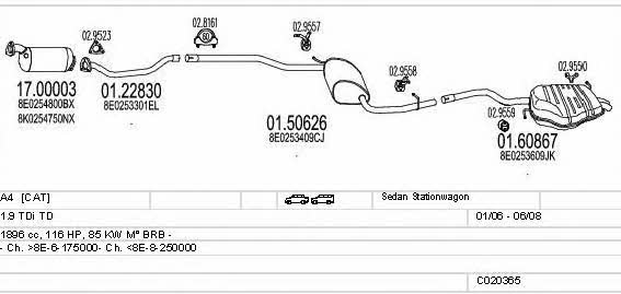 Mts C020365010143 Система випуску відпрацьованих газів C020365010143: Купити в Україні - Добра ціна на EXIST.UA! C020365010143 Mts Система випуску відпрацьованих газів