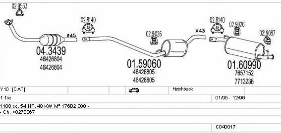 Mts C040017008271 Система випуску відпрацьованих газів C040017008271: Купити в Україні - Добра ціна на EXIST.UA! C040017008271 Mts Система випуску відпрацьованих газів