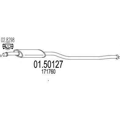 Mts 01.50127 Глушник, середня частина 0150127: Купити в Україні - Добра ціна на EXIST.UA!