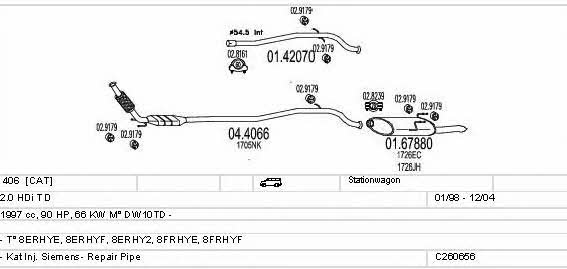 Mts C260656006589 Система випуску відпрацьованих газів C260656006589: Купити в Україні - Добра ціна на EXIST.UA! C260656006589 Mts Система випуску відпрацьованих газів