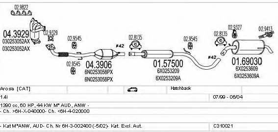 Mts C310021006891 Система выпуска отработаных газов C310021006891: Купить в Украине - Отличная цена на EXIST.UA! C310021006891 Mts Система выпуска отработаных газов