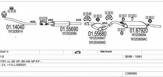 Mts C380089002883 Система выпуска отработаных газов C380089002883: Купить в Украине - Отличная цена на EXIST.UA! C380089002883 Mts Система выпуска отработаных газов