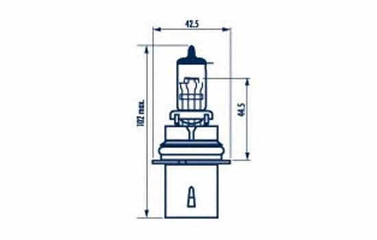 Лампа галогенная Narva Standard 12В HB5 65/55Вт Narva 480073000