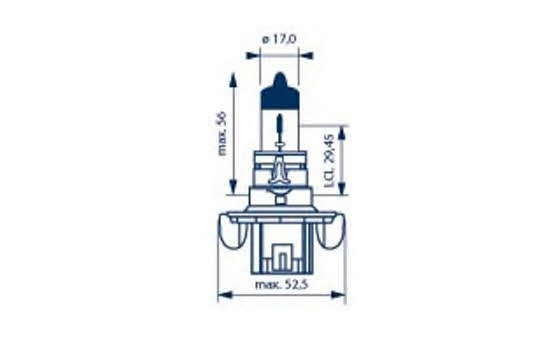 Лампа галогенная Narva Standard 12В H13 60/55Вт Narva 480923000