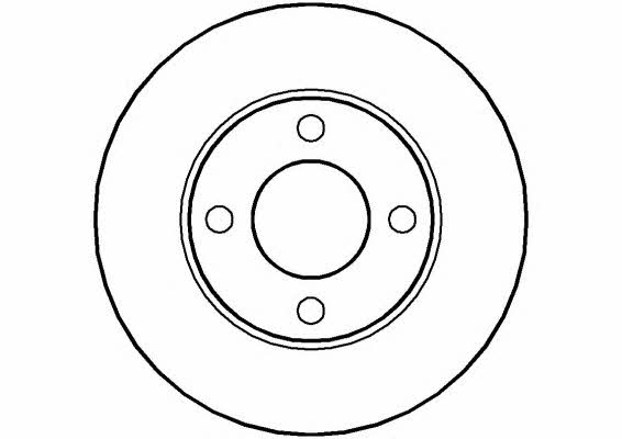 National NBD036 Диск гальмівний передній невентильований NBD036: Купити в Україні - Добра ціна на EXIST.UA!