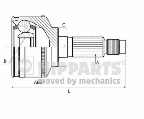 J2821144 Nipparts Шарнір рівних кутових швидкостей (ШРКШ)