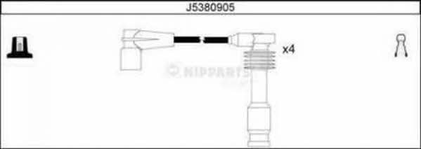 Nipparts J5380905 Дроти високовольтні, комплект J5380905: Купити в Україні - Добра ціна на EXIST.UA!