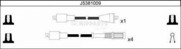 Nipparts J5381009 Дроти високовольтні, комплект J5381009: Купити в Україні - Добра ціна на EXIST.UA!