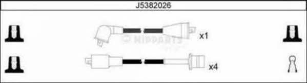 Nipparts J5382026 Дроти високовольтні, комплект J5382026: Купити в Україні - Добра ціна на EXIST.UA!