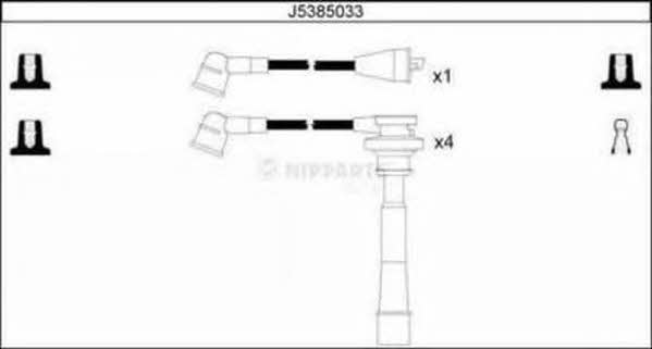 Nipparts J5385033 Дроти високовольтні, комплект J5385033: Купити в Україні - Добра ціна на EXIST.UA!