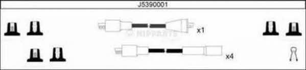 Nipparts J5390001 Дроти високовольтні, комплект J5390001: Купити в Україні - Добра ціна на EXIST.UA!