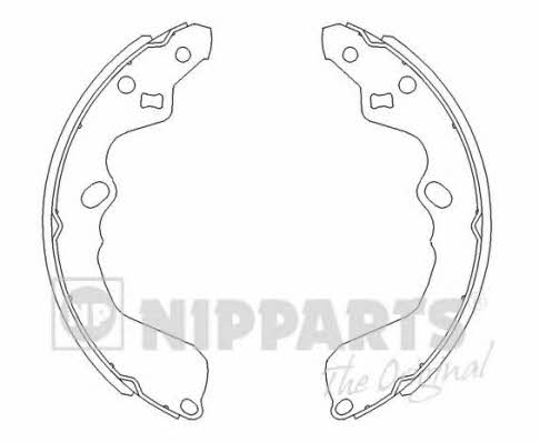 J3500319 Nipparts Колодки тормозные барабанные, комплект