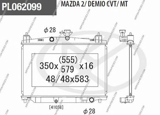 Nippon pieces M156A68 Радіатор охолодження двигуна M156A68: Купити в Україні - Добра ціна на EXIST.UA!