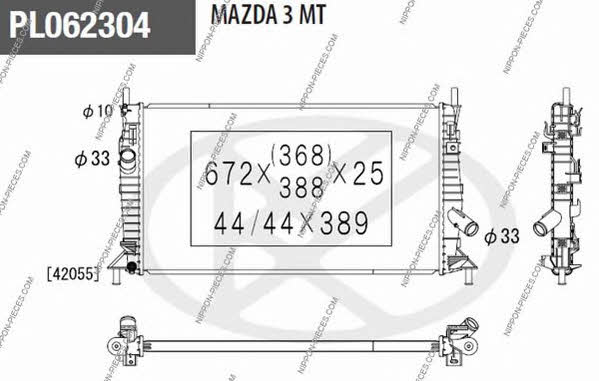 Nippon pieces M156A71 Радіатор охолодження двигуна M156A71: Купити в Україні - Добра ціна на EXIST.UA!