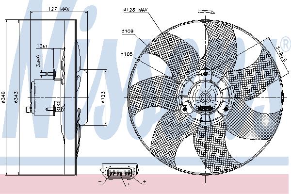 Nissens 85698 Вентилятор радіатора охолодження 85698: Купити в Україні - Добра ціна на EXIST.UA!