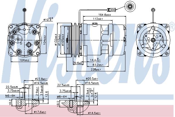 Nissens 89439 Компресор 89439: Купити в Україні - Добра ціна на EXIST.UA!