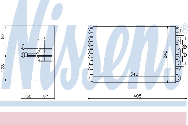 92063 Nissens Испаритель кондиционера