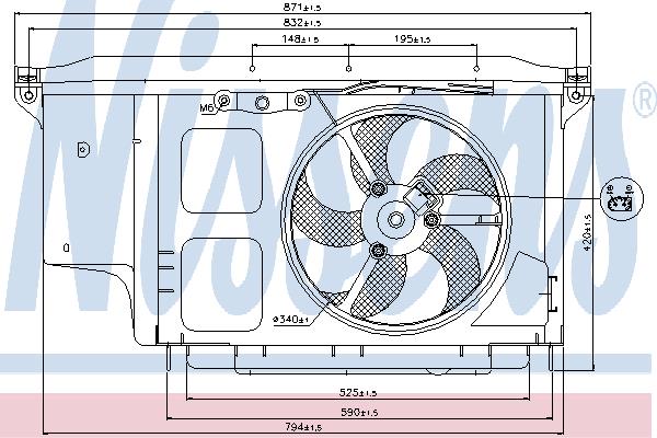 Nissens 85007 Вентилятор радіатора охолодження 85007: Купити в Україні - Добра ціна на EXIST.UA!